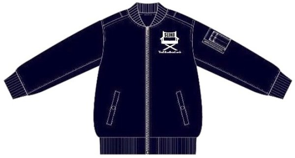 画像1: ディレクターズチェアMA-1ジャケット(中綿入)BLACK (1)