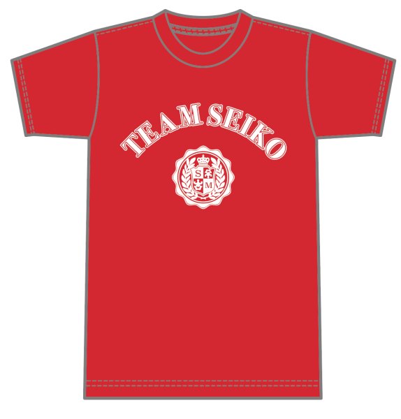 画像1: TEAM SEIKO Tシャツ RED (1)