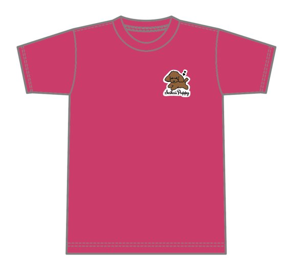 画像1: Seiko's Puppy Tシャツ PINK (1)