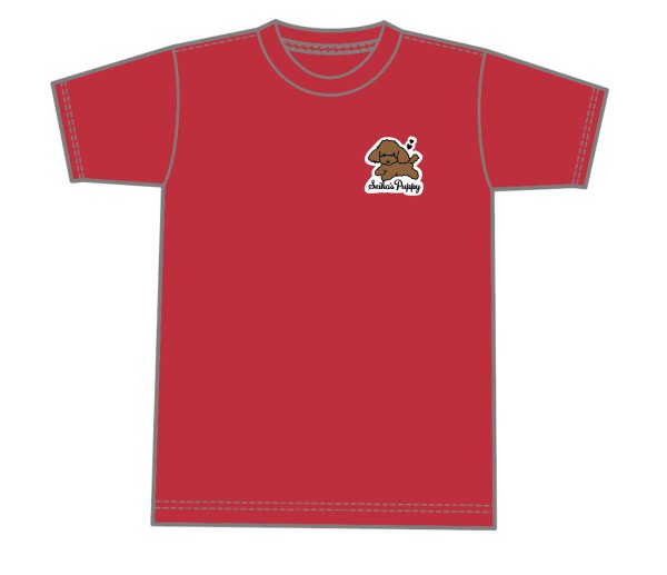 画像1: Seiko's Puppy Tシャツ RED (1)