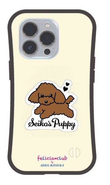 画像1: Seiko's Puppy グリップケース YELLOW [iPhone専用] (1)