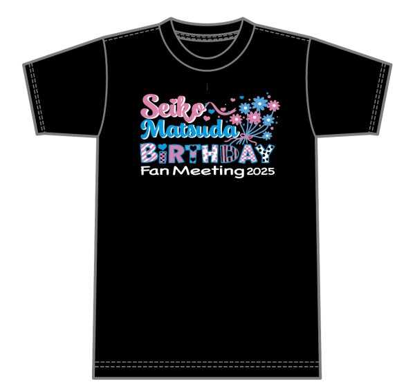 画像1: BIRTHDAY F.M 2025 Tシャツ BLACK (1)
