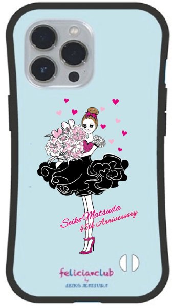 画像1: 45th Anniversary グリップケース L.BLUE [iPhone専用] (1)