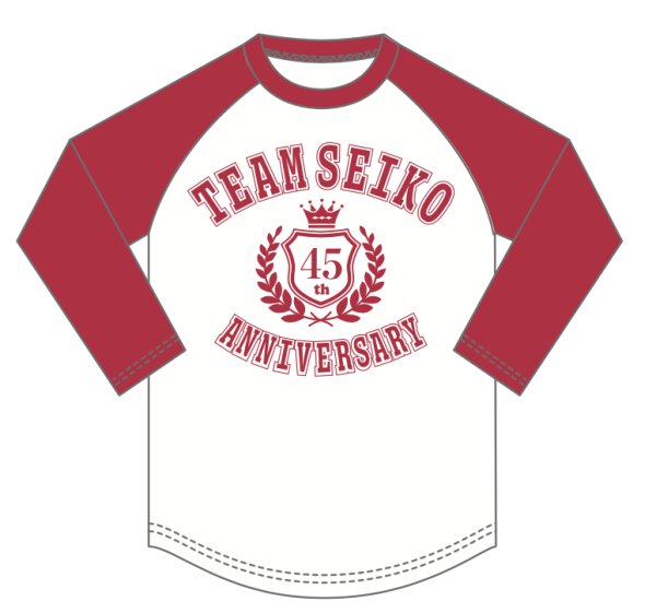 画像1: TEAM SEIKO ラグランTシャツRED(七分袖) (1)