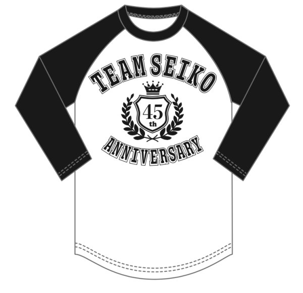 画像1: TEAM SEIKO ラグランTシャツBLACK(七分袖) (1)