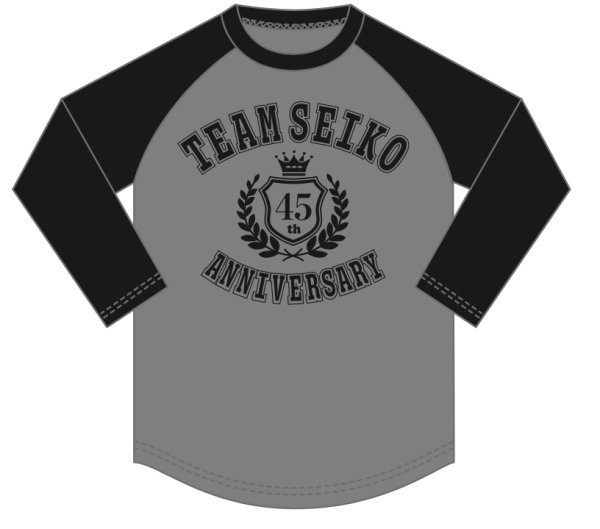 画像1: TEAM SEIKO ラグランTシャツGRAY×B(七分袖) (1)