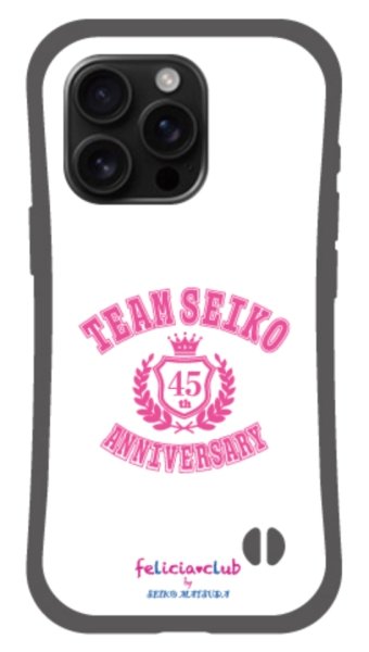 画像1: TEAM SEIKO グリップケース WHITE×PINK [iPhone専用] (1)