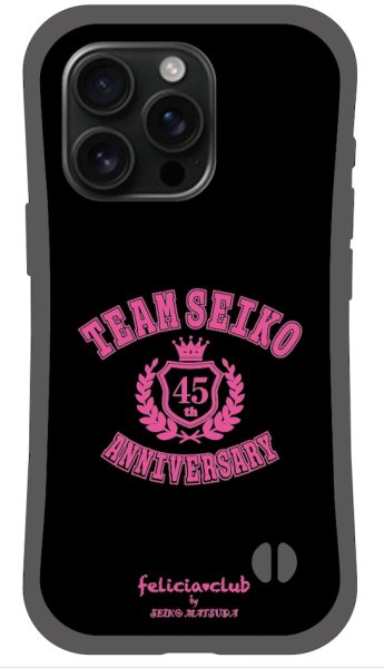 画像1: TEAM SEIKO グリップケース BLACK×PINK [iPhone専用] (1)