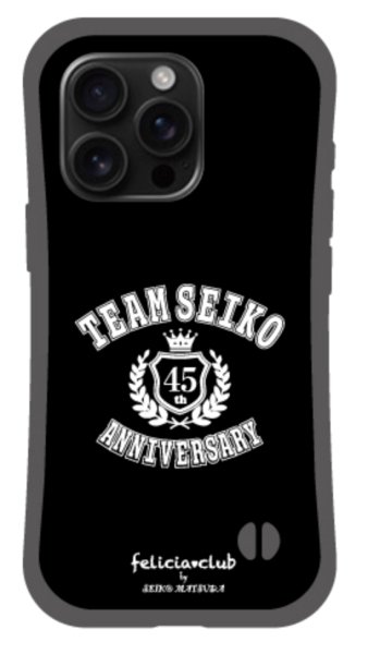 画像1: TEAM SEIKO グリップケース BLACK×WHITE [iPhone専用] (1)