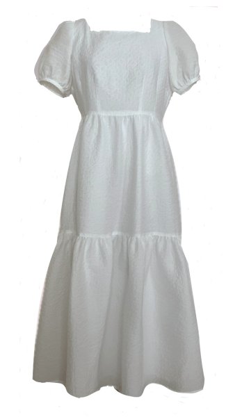 画像1: 聖子さんが着ていたキュートなワンピース WHITE (1)