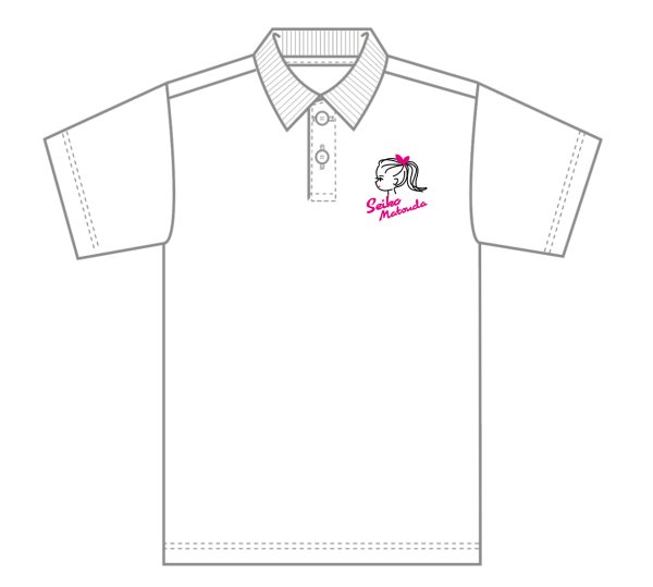 画像1: ポニーテールガールポロシャツ WHITE (1)