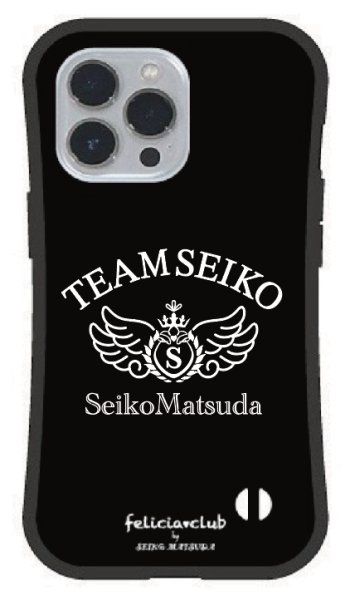 画像1: TEAM SEIKO グリップケース BLACK×WHITE [iPhone専用] (1)