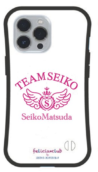 画像1: TEAM SEIKO グリップケース WHITE×PINK [iPhone専用] (1)