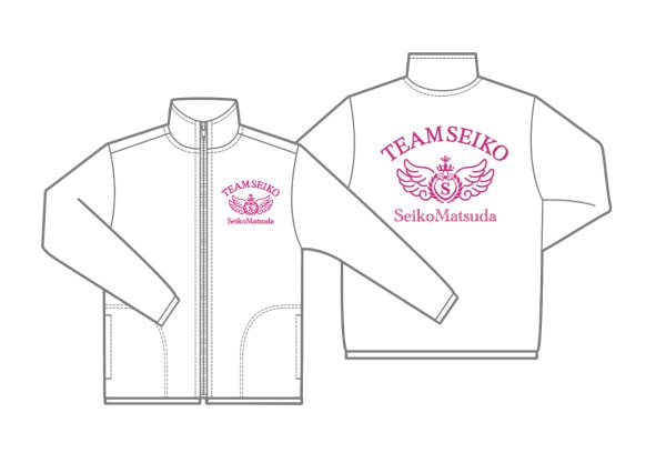 画像1: TEAM SEIKO ドライライトジャケット WHITE×PINK (1)