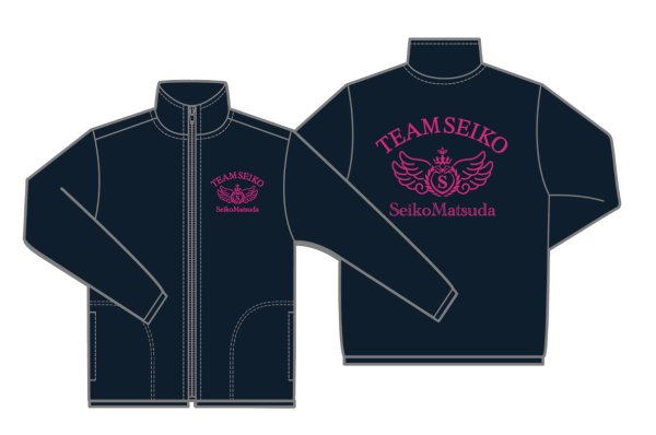 画像1: TEAM SEIKO ドライライトジャケット NAVY×PINK (1)