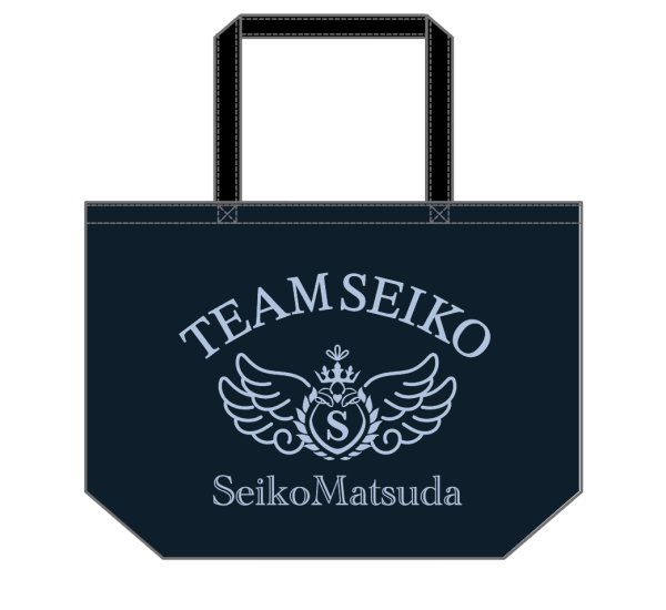 画像1: TEAM SEIKO ビッグトートバッグ NAVY×BLUE (1)