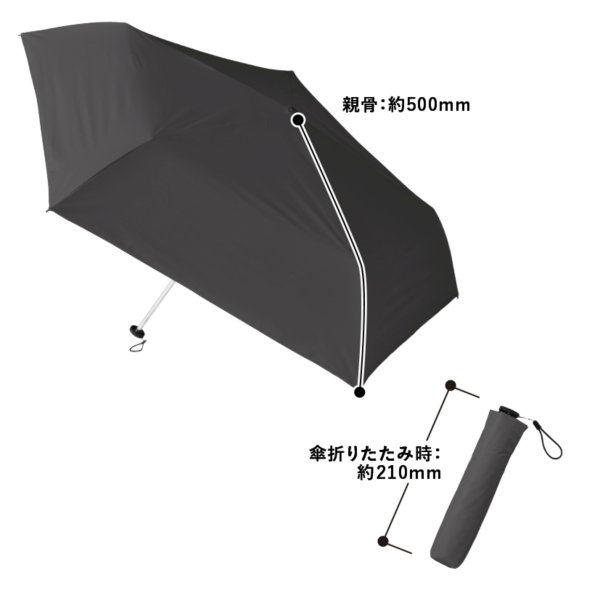 画像3: TEAM SEIKO 折りたたみ傘 BLACK (晴雨兼用) (3)