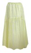 画像1: ワッフルギャザースカート YELLOW (1)