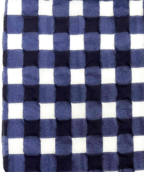 画像3: ワッフルギャザースカート NAVY (3)
