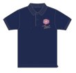 画像1: ガーベラポロシャツ NAVY (1)