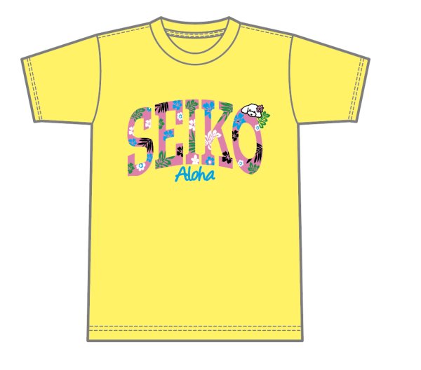 画像1: SEIKO ビッグロゴTシャツ  YELLOW (1)