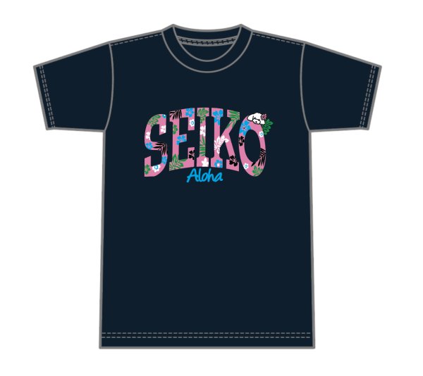 画像1: SEIKO ビッグロゴTシャツ  NAVY (1)