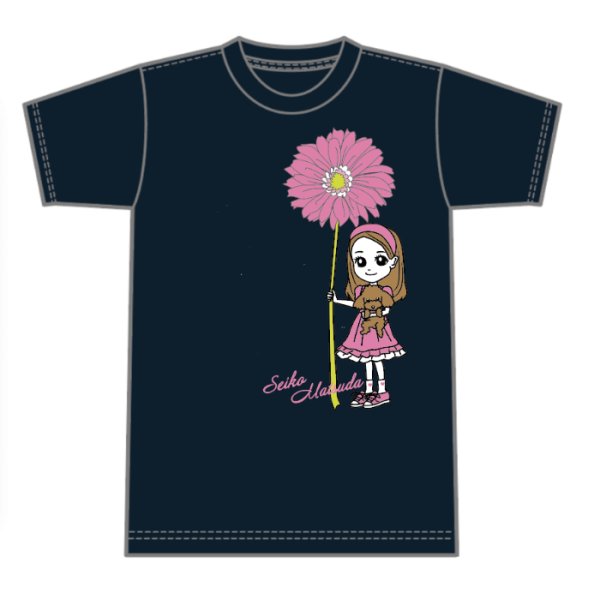 画像1: ガーベラTシャツ  NAVY (1)