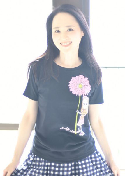 画像2: ガーベラTシャツ  NAVY (2)