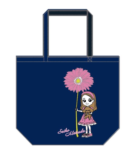 画像1: ガーベラビッグトートバッグ NAVY (1)