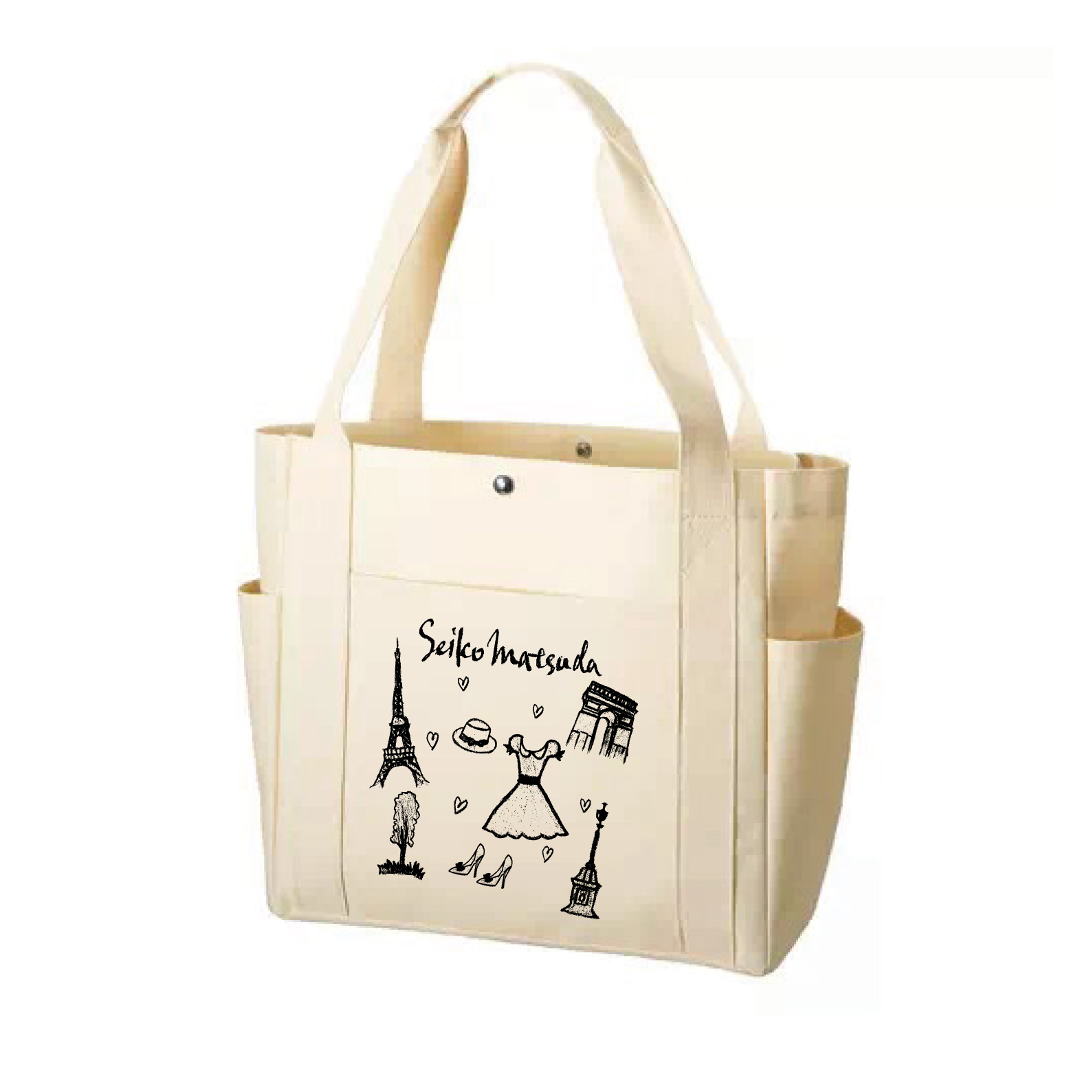 Parisイラストトートバッグwhite Black 松田聖子 Felicia Club By Seiko Matsuda Online Happy Shop オンラインストア