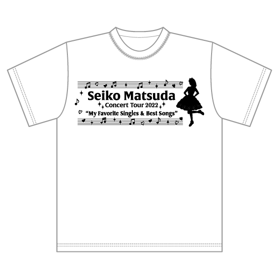 ツアーTシャツ WHITE×BLACK｜松田聖子｜felicia club by SEIKO MATSUDA 